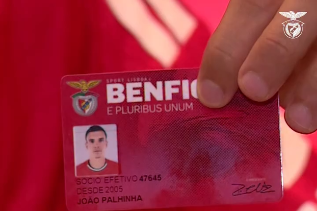 O pormenor no cartão de sócio do Benfica de Palhinha que vai dar que falar