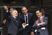 Infantino, Pepe e Pedro Proença no Mundial 2026. Foto IMAGO