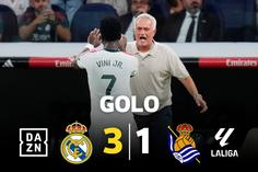 Vinícius Júnior resolve o jogo frente à Real Sociedad