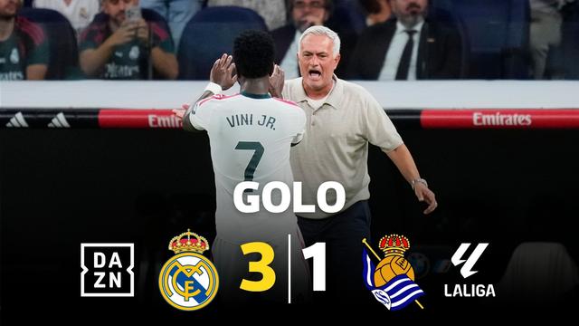 Vinícius Júnior resolve o jogo frente à Real Sociedad