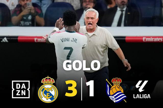 Vinícius Júnior resolve o jogo frente à Real Sociedad