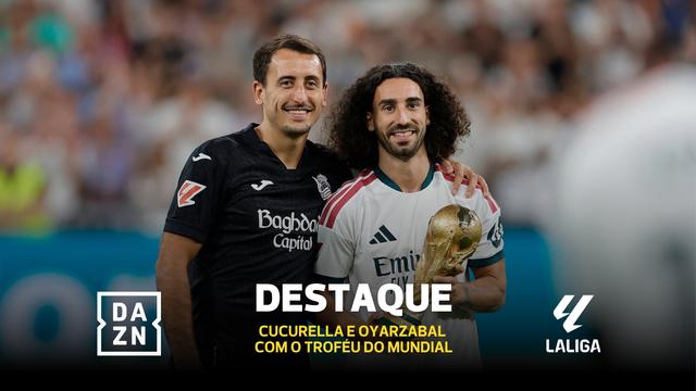 Cucurella é o único campeão do Mundo do Real... mas pediu apoio na homenagem