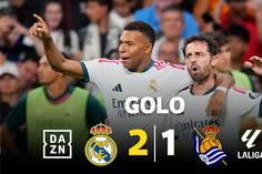 Mbappé combinou com Bellingham e devolveu vantagem ao Real Madrid