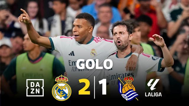 Mbappé combinou com Bellingham e devolveu vantagem ao Real Madrid