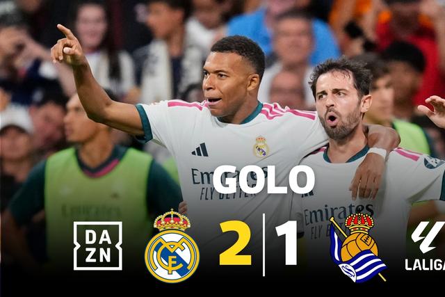 Mbappé combinou com Bellingham e devolveu vantagem ao Real Madrid