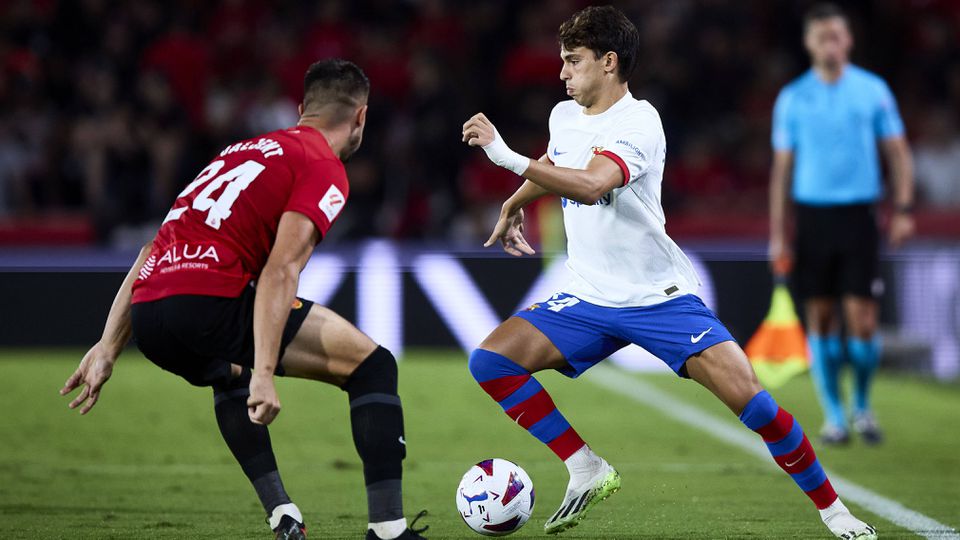 João Félix: mais um momento de génio a esbarrar no poste do Maiorca (vídeo)