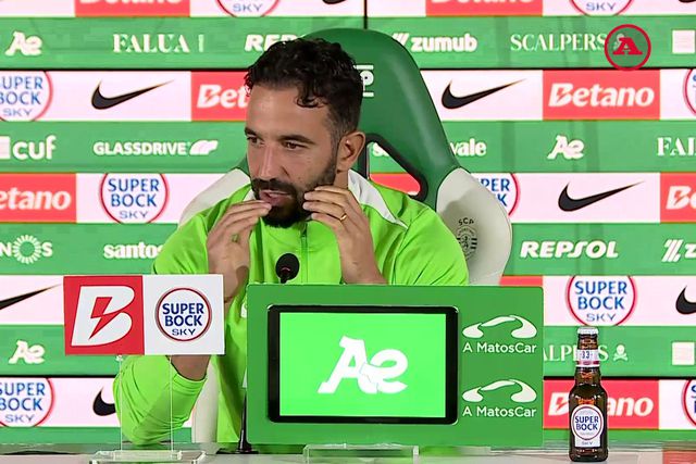 Rúben Amorim e o onze que vai apresentar frente ao Estoril