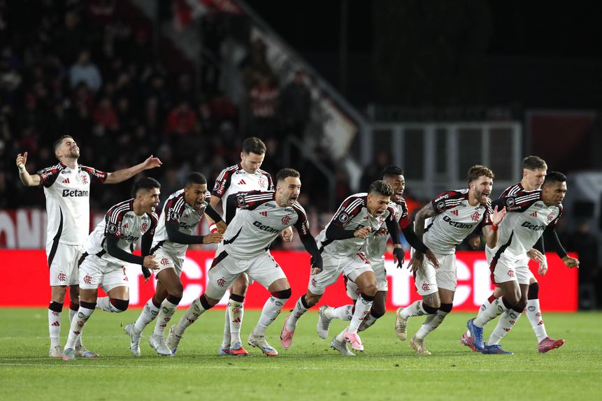 Flamengo eliminou o Estudiantes nos penáltis - Foto: Demian Alday/EPA