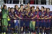 Barcelona venceu a Champions pela última vez em 2014/2015. Derrotou a Juventus, por 3-1, em Berlim. Rakitic, Suárez e Neymar fizeram os golos