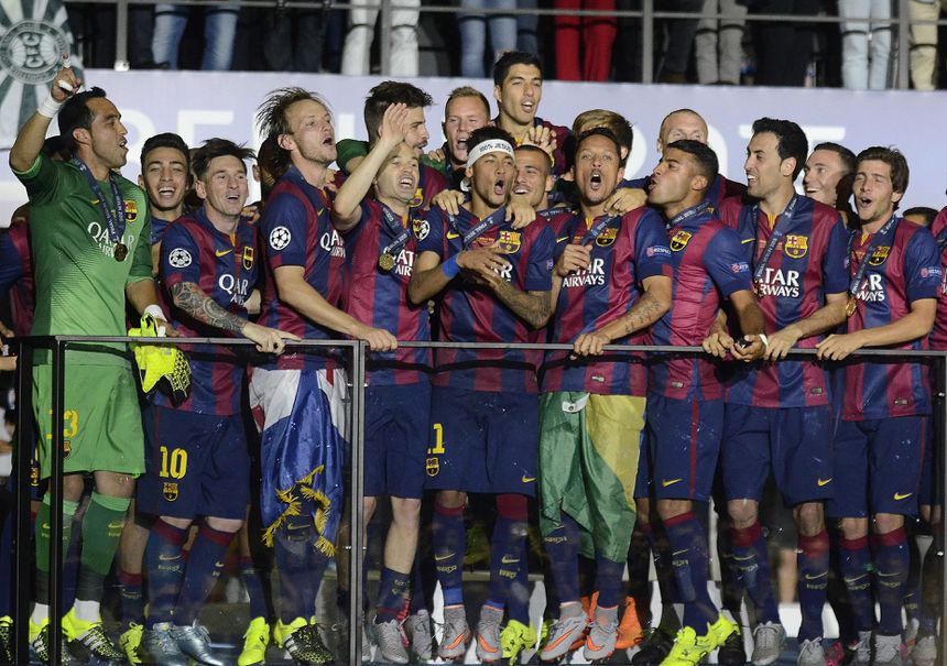 Barcelona venceu a Champions pela última vez em 2014/2015. Derrotou a Juventus, por 3-1, em Berlim. Rakitic, Suárez e Neymar fizeram os golos