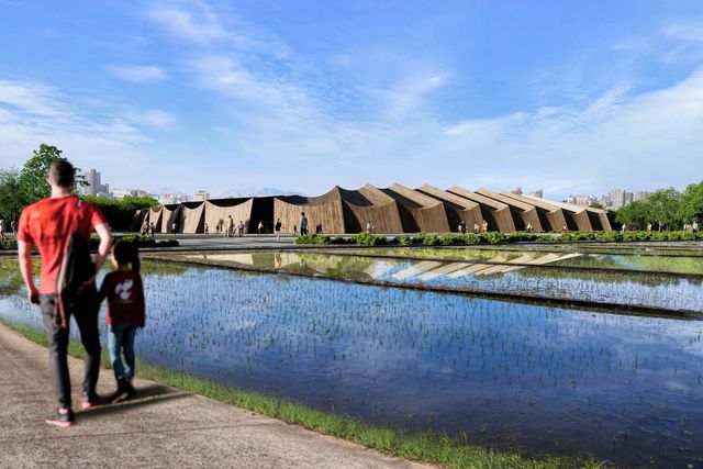 Estádio totalmente em madeira nasce no Japão (fotos)