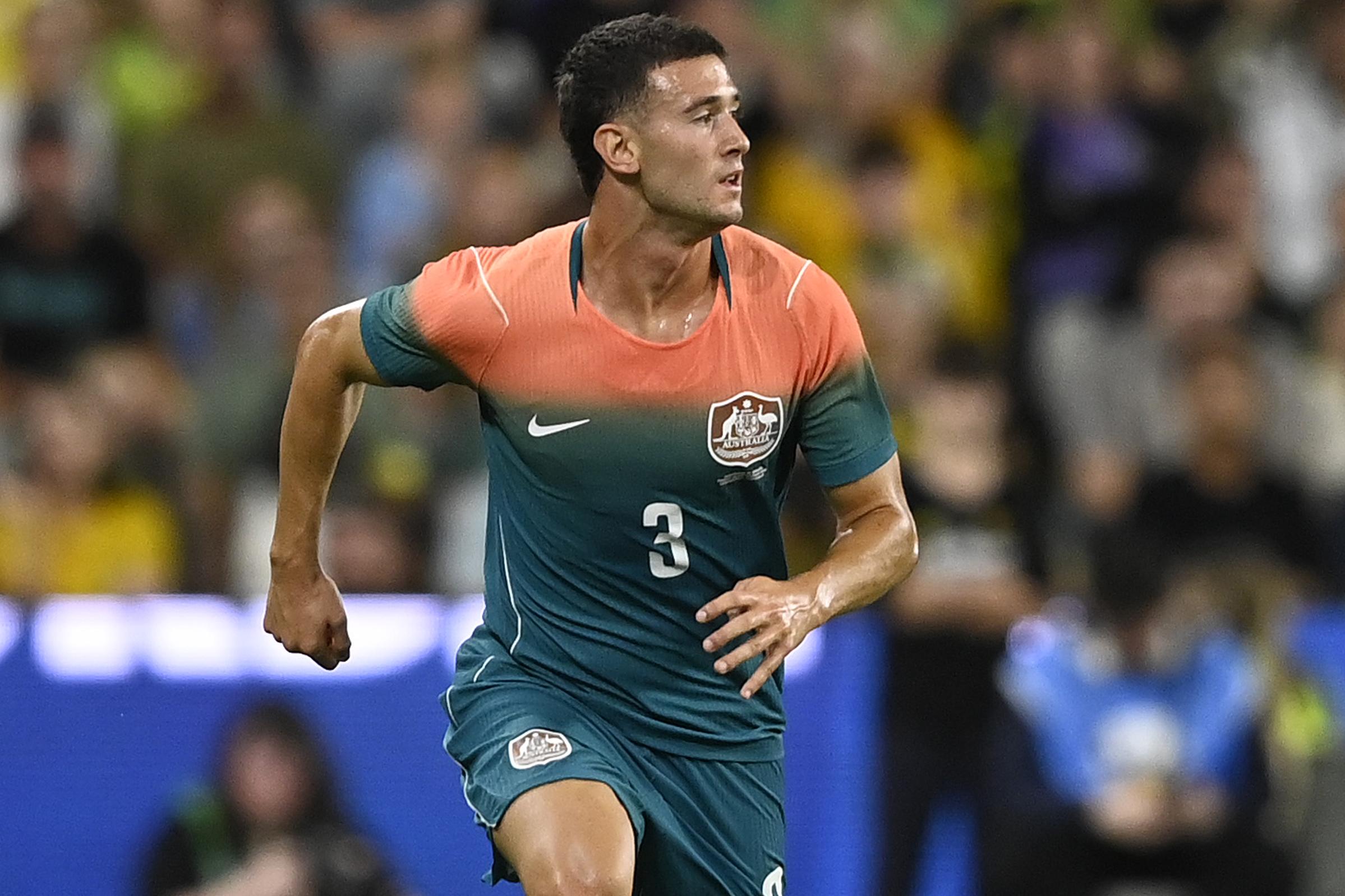 Circati jogou 90 minutos no particular da Austrália com o Brasil — Foto: CommBank Socceroos/X
