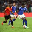 Issa Doumbia somou a primeira internacionalização pela seleção A de Itália nesta sexta-feira, frente à Bélgica - Foto: IMAGO