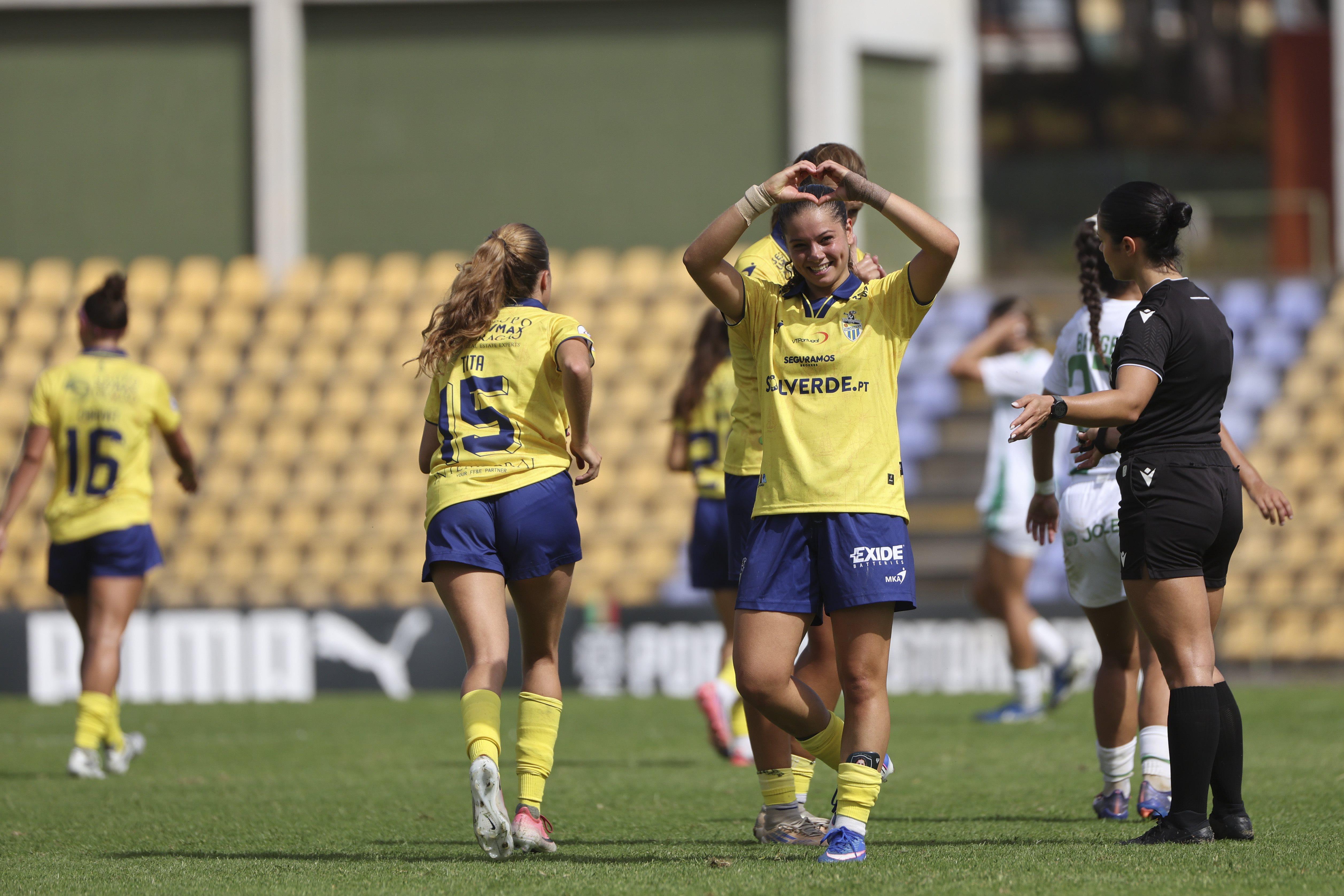 Matilde Nave foi autora do único golo do Valadares Gaia-Rio Ave - Foto: FPF