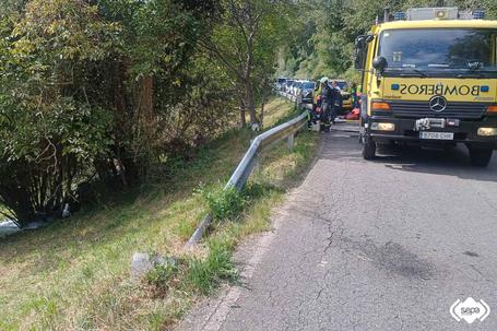 Acidente fatal no Rali de Llanes - Foto: Bombeiros das Astúrias