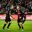 Liga Europa: Leverkusen continua a voar às costas de Grimaldo, Wirtz e companhia