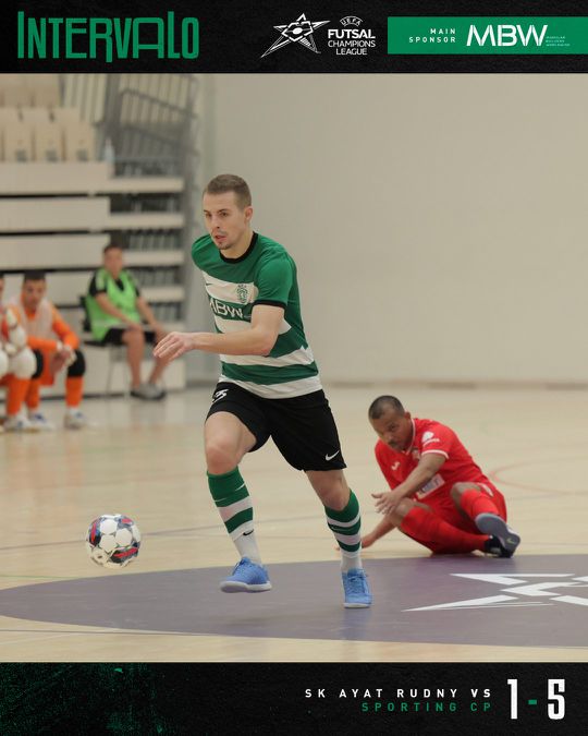 Liga dos Campeões de futsal: Sporting goleia o Ayat e está apurado para a Ronda de Elite