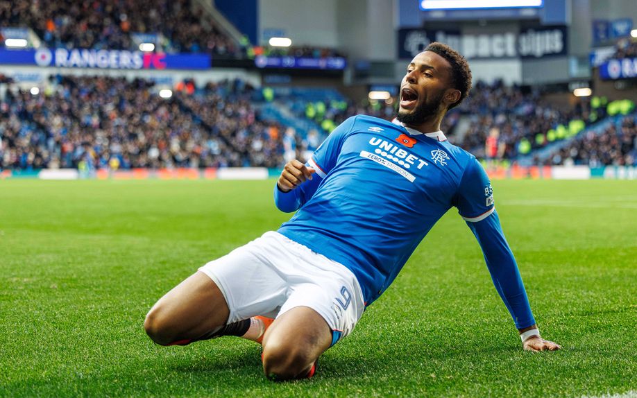 Chermiti celebra primeiro golo com camisola do Rangers (IMAGO)