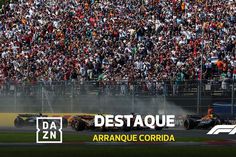 Quatro pilotos lado a lado na primeira curva: arranque polémico no México