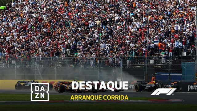 Quatro pilotos lado a lado na primeira curva: arranque polémico no México