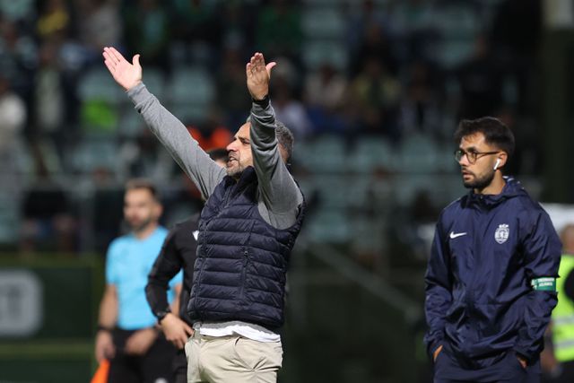 Rui Borges no jogo entre o Sporting e o Tondela - Foto: Catarina Morais/Kapta+