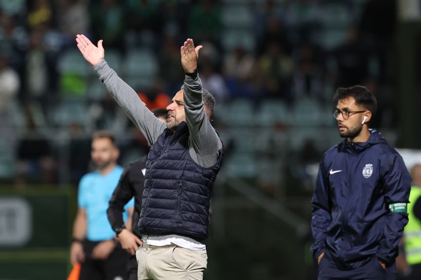 Rui Borges no jogo entre o Sporting e o Tondela - Foto: Catarina Morais/Kapta+