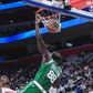 Neemias Queta afunda no jogo frente aos Pistons - Foto: Boston Celtics