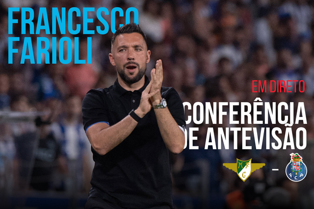 EM DIRETO: siga a antevisão de Francesco Farioli ao Moreirense-FC Porto