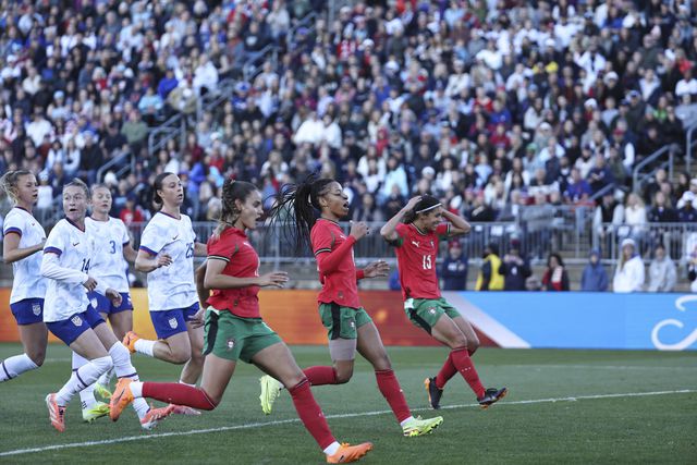 Momento do jogo entre EUA e Portugal - Foto: FPF