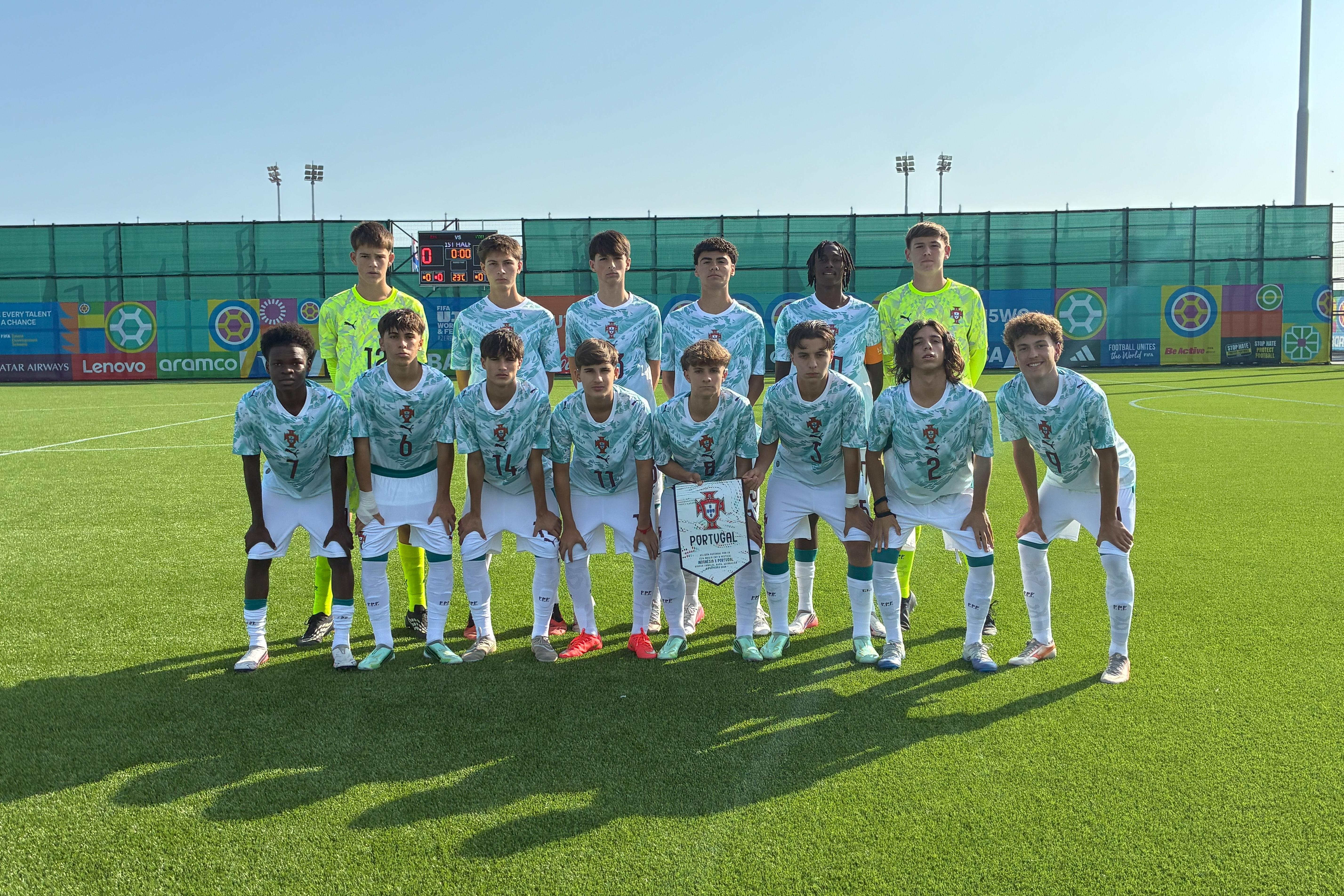 Seleção Nacional sub-15 ganhou à Indonésia - Foto: FPF