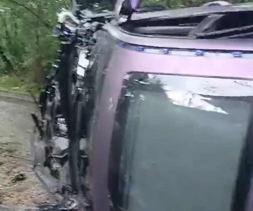 Choque aparatoso no Rio de Janeiro