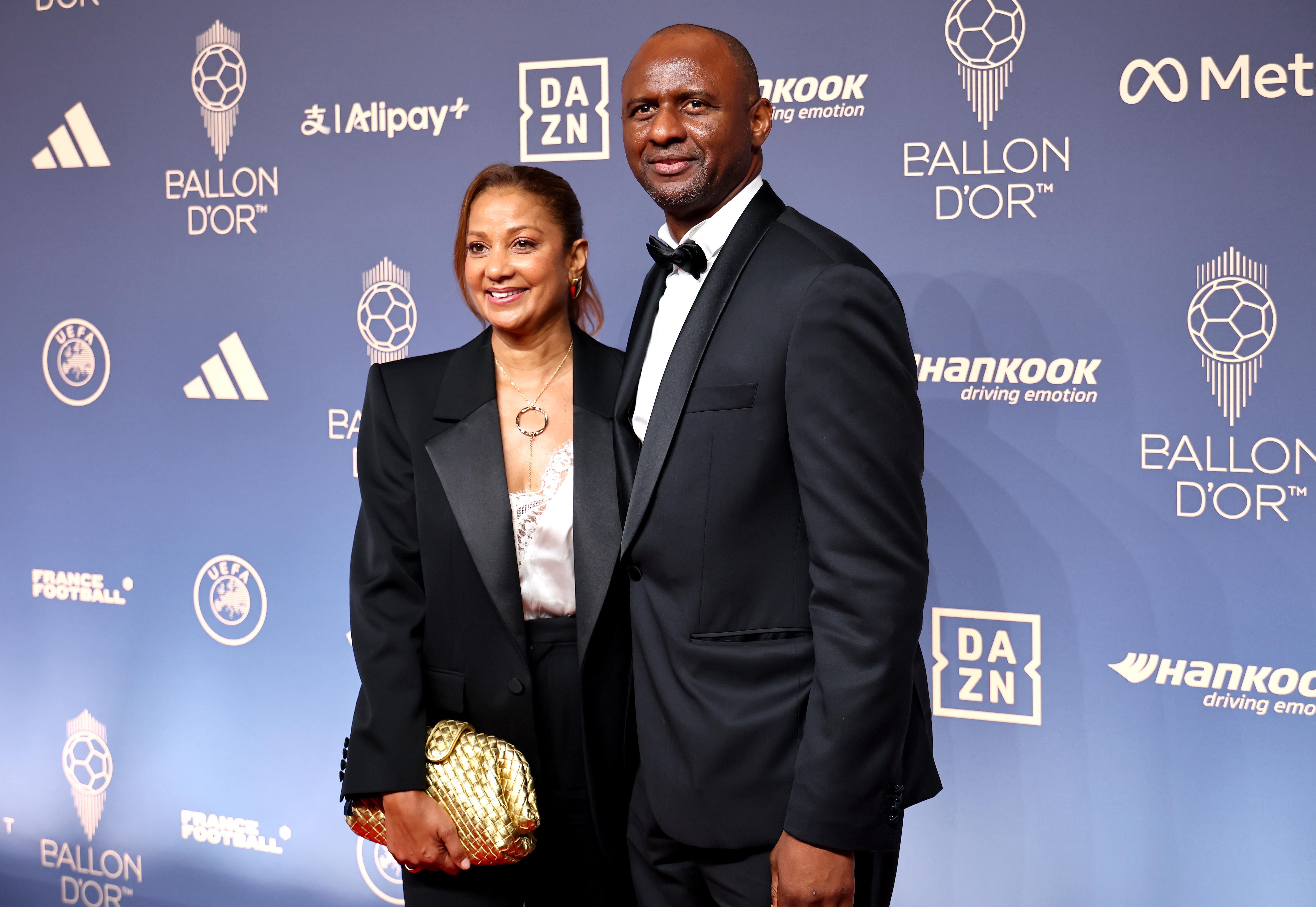 Patrick Vieira com a mulher Cheryl Plaza. Foto: TOLGA AKMEN/EPA