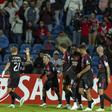 Festejos do Benfica depois da reviravolta com o Santa Clara - Foto: EDUARDO COSTA/LUSA