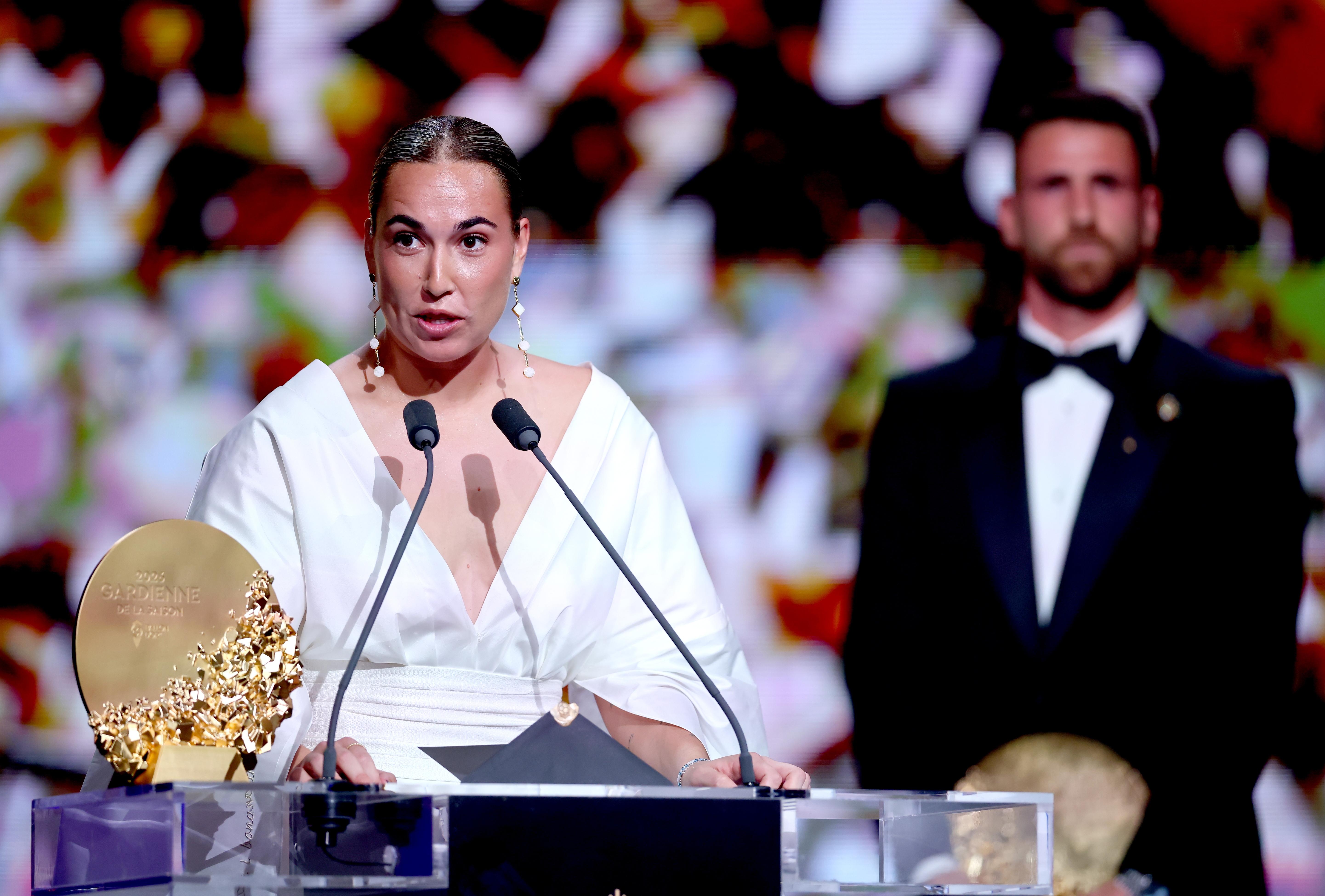 Melhor guarda-redes feminina: Cata Coll (Barcelona/Espanha). Foto: EPA/TOLGA AKMEN