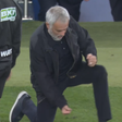 José Mourinho a celebrar em Camp Nou