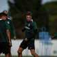 Esta a fotografia, com Jesse Derry em primeiro plano, partilhada pelos leões relativo ao treino desta manhã - Foto: SPORTING CP
