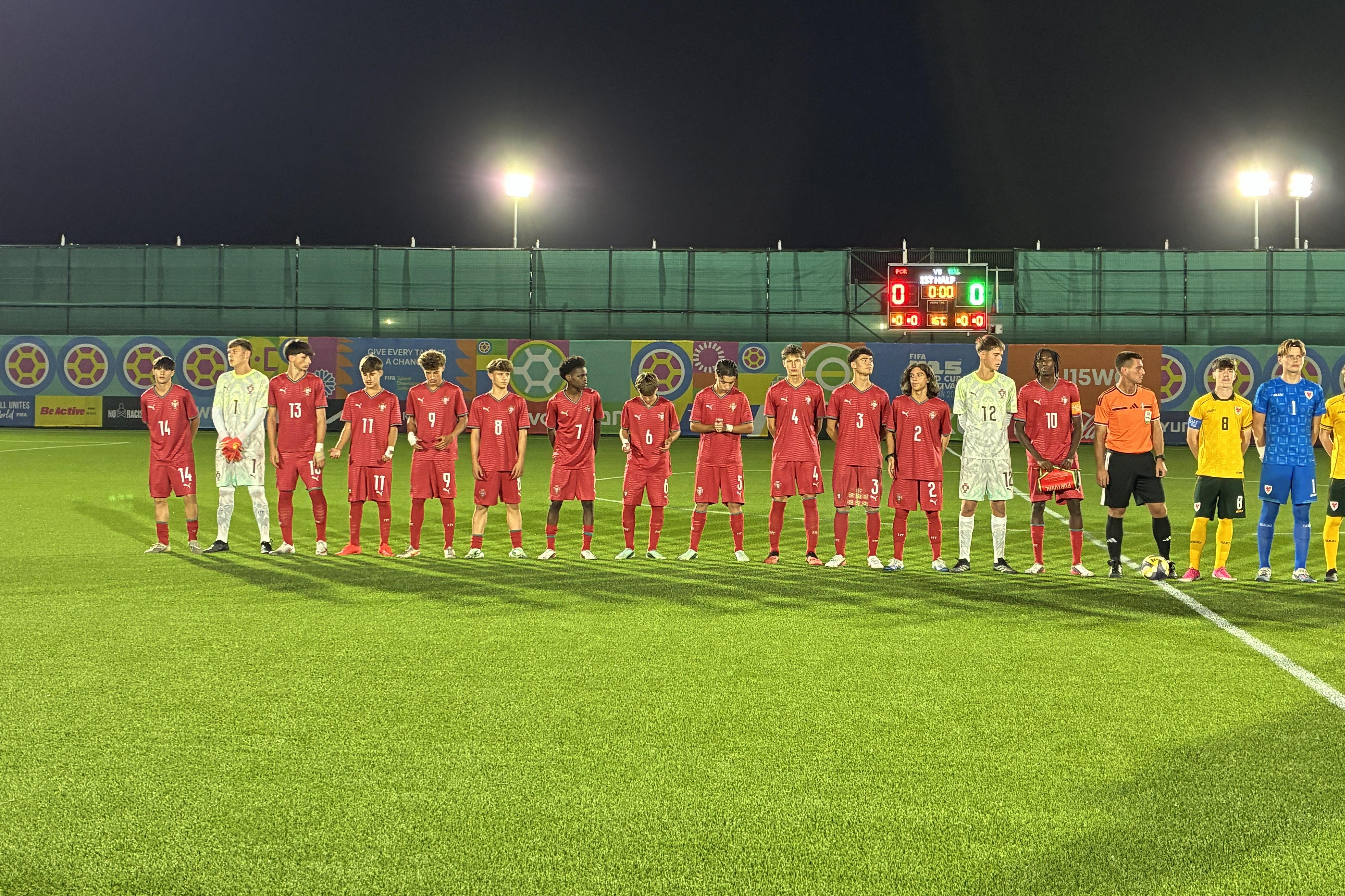 Primeira fase do Campeonato do Mundo de sub-15 terminou em desilusão para Portugal (Foto FPF)