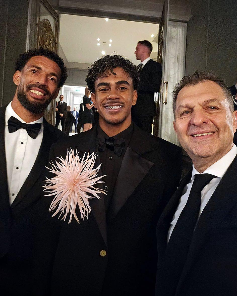 Vozinha e Lamine Yamal (Foto: Colo Colo)