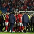 Santa Clara-Benfica terminou com enorme confusão (foto: Lusa)