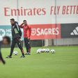 Benfica com três baixas no treino antes da viagem para o Mónaco