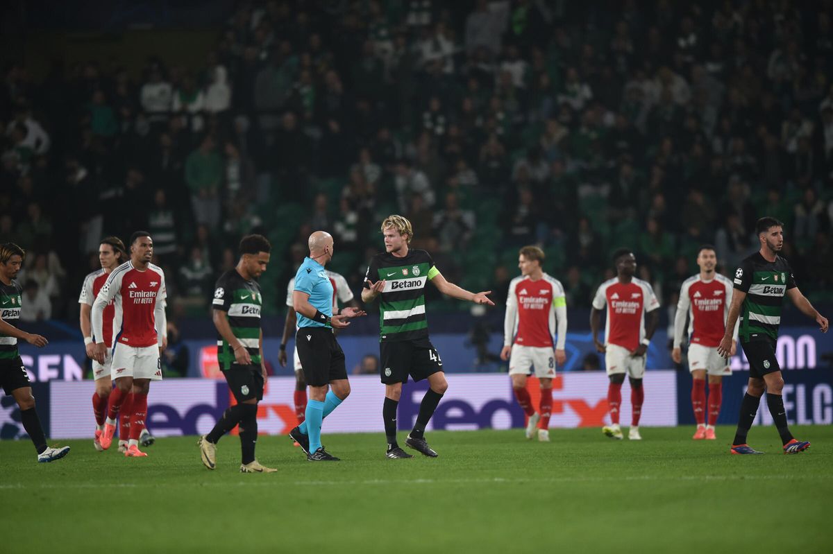 Sporting-Arsenal, 1-5 A análise de Duarte Gomes à arbitragem: um jogador do Sporting por expulsar (duas vezes)