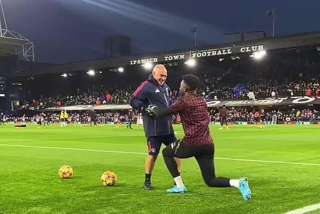 Treino intenso de treinador de guarda-redes de Amorim dá nas vistas