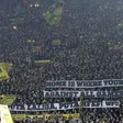 Adeptos do Borussia Dortmund em protesto contra a LaLiga - Foto: Marca EFE