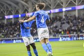 David Luiz festeja golo marcado pelo Pafos - Foto: IMAGO