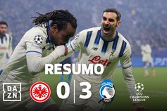 Atalanta acordou aos 60 minutos e o Frankfurt nem percebeu o que se passou