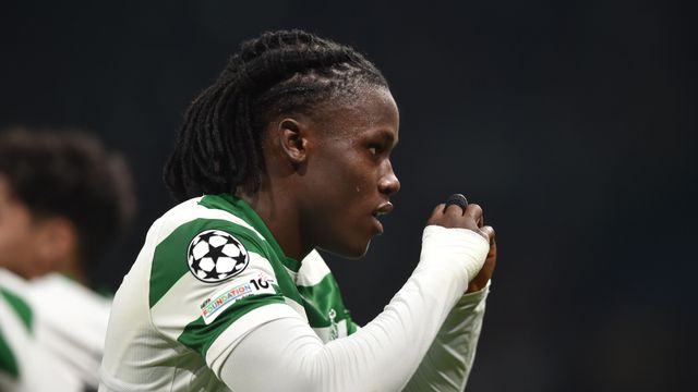 Quenda festeja golo marcado ao Club Brugge - Foto: Miguel Nunes