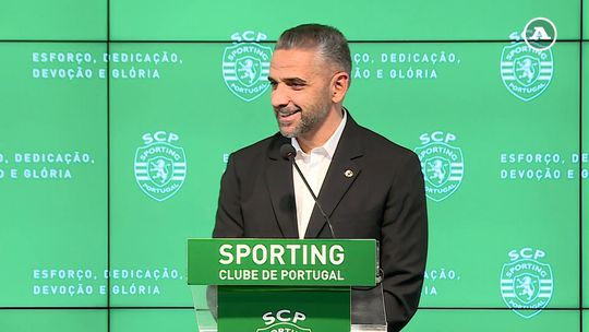 As primeiras palavras de Rui Borges enquanto treinador do Sporting