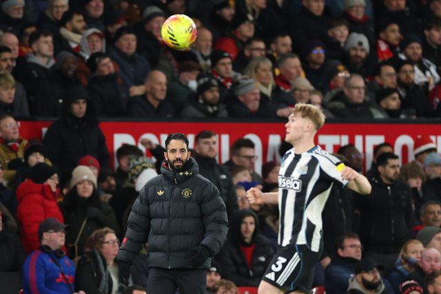 Ruben Amorim em Old Trafford - Foto: EPA/ADAM VAUGHAN