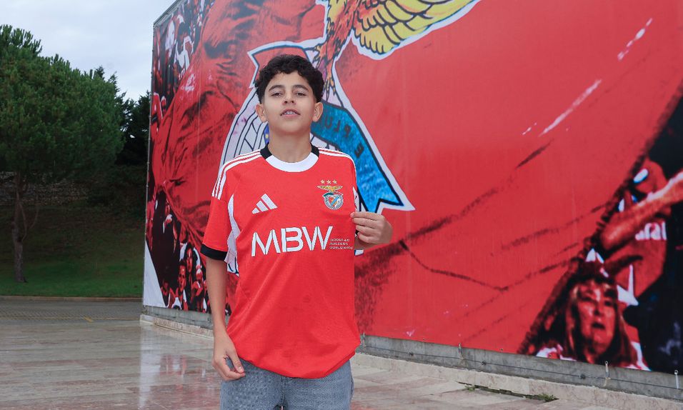 Lourenço Ramos, extremo de 14 anos - Foto: SL Benfica
