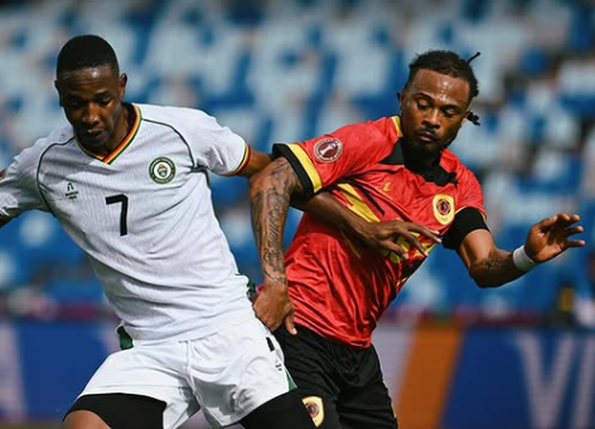 Lance do duelo entre Zimbabué e Angola - Foto: caf_online